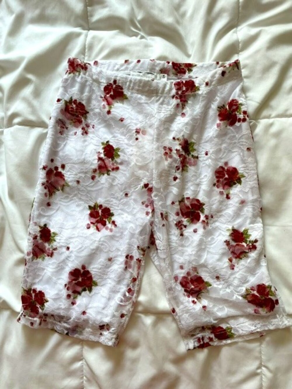 Urban Outfitters Urban Renewal upcycled vintage floral lace shorts, NWT